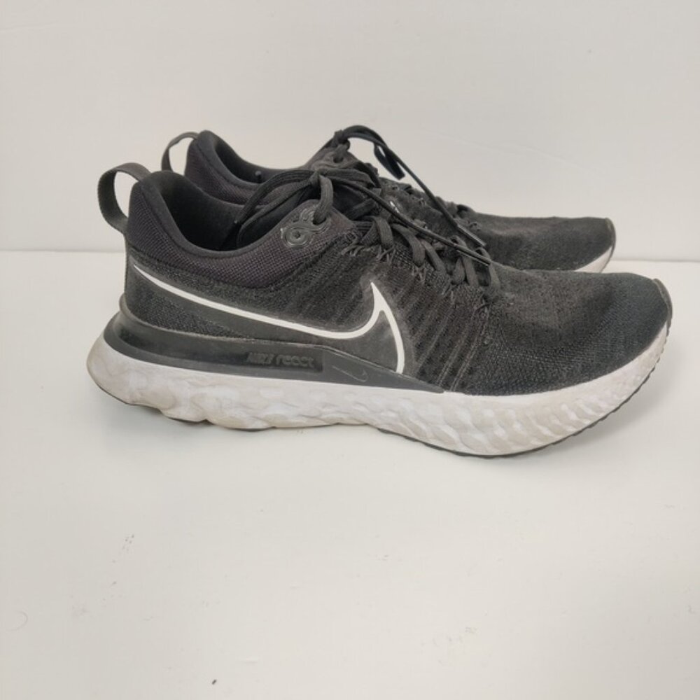 Nike React Infinity Flyknit Running Shoes Black US Men's Size 10 Athletic Gym